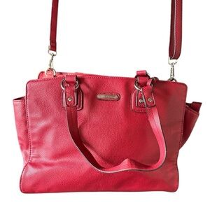 Dana Buchman Red Darcy Shopper Shoulder Bag